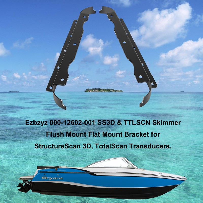 Ezbzyz 000-12602-001 Transducer Flush Mount Bracket, SS3D & TTLSCN Skimmer