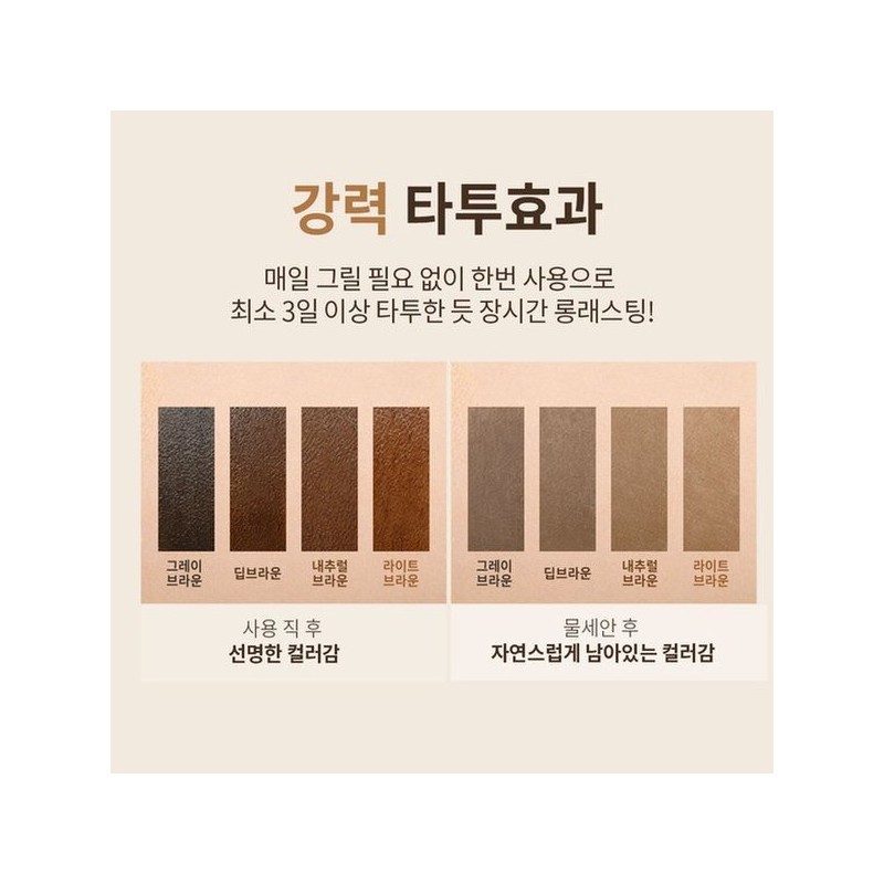 1+1+1 마이결핏 삼지창 눈썹 타투펜 0.8g 4종 /아이브로우 눈썹펜슬 브로우