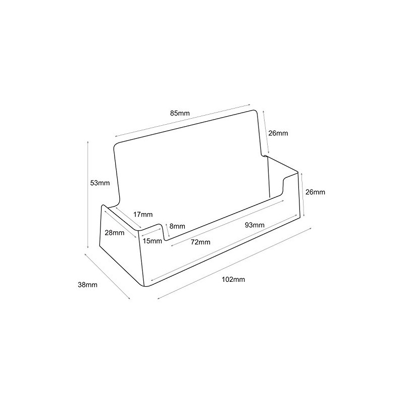 Taymar Single Pocket Landscape Business Card Holder