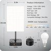 COZOO Bedroom Table Lamp with Remote Operation Control,Dimmable Bedside Table