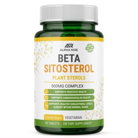Beta Sitosterol - 500mg Tablets - Non-GMO - Support Prostate and Healthy Cholesterol Levels - Phytosterols Complex - Natural Plant Sterols and Stanols