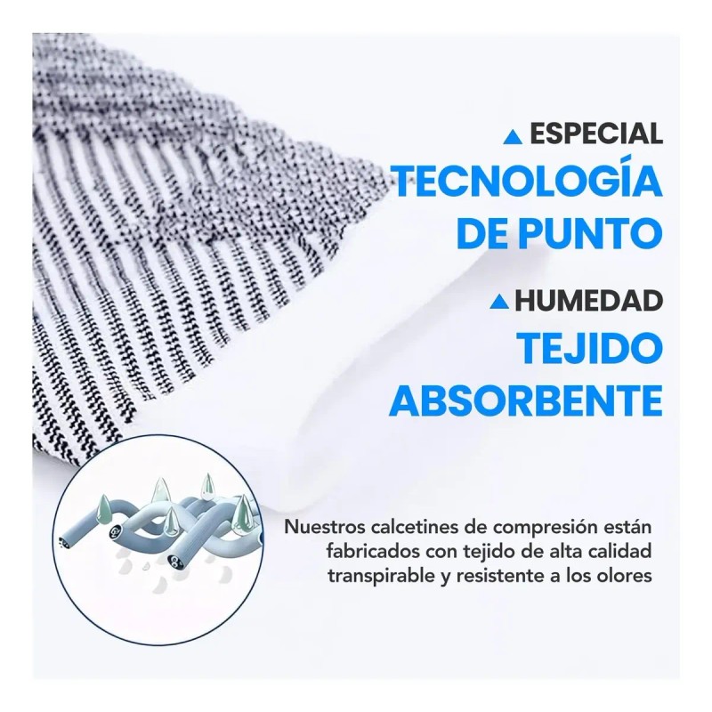 S 6pcs Calcetas, Medias De Compresión,apto Para Deportes .