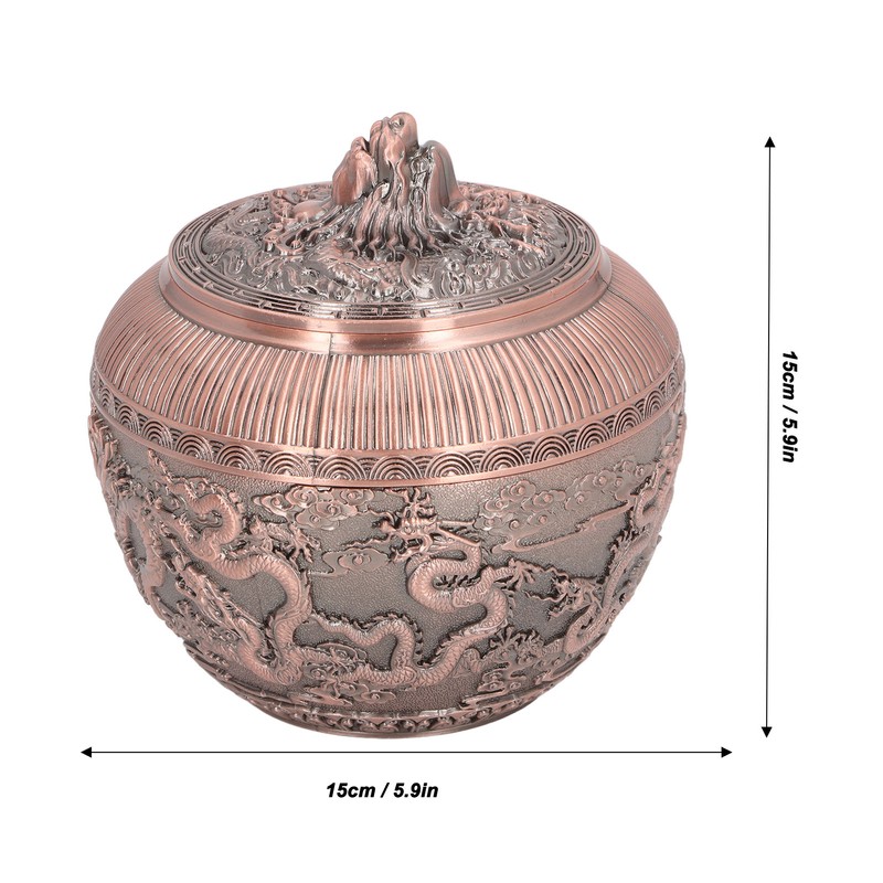 Tea Canister Metal Loose Tea Storage Container Airtight Tea Bag