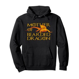 Woman Mother of Bearded Dragons Women Reptile Mom Gift Pullover Hoodie