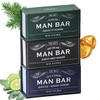 San Francisco Soap Company Man Bar 3-Piece Gift Set, 10