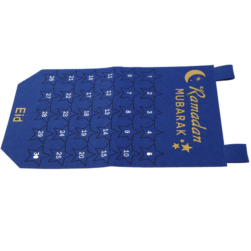 Eid Mubarak Advent Calendar Hanging Fabric Countdown Date Display Ramadan