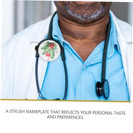 iplusmile 3pcs Stethoscope Name Tag for Id Badge Unique Accessory for Healthcare Professionals and Stylish Stethoscope Tag