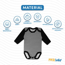 Mea Baby Unisex Baby’s Long-Sleeved Vests, 100% Cotton, Pack of 5 Printed Baby’s Vests for Girls and Boys - 74