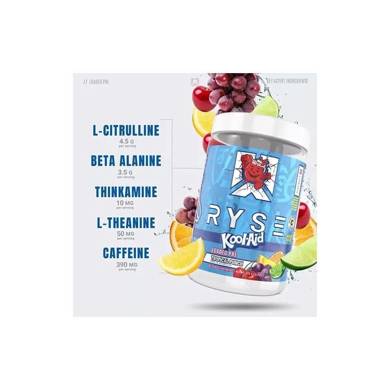 Ryse Up Supplements Loaded Pre Workout 30 Servicios Bazooka Classic