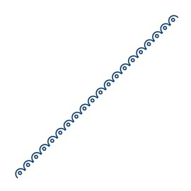 Mini Oriental Loop Border: Tattered Lace Metal Die for Paper Card Craft