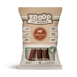 Troop Pet Products, Beef Stuffed Gullet, Fully Natural, Dehydrated Dog Chew, 5 inch, (Pack of 3)