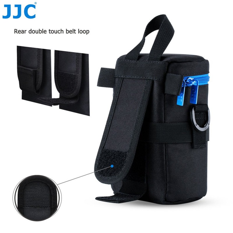 JJC Water Resistant Deluxe Lens Pouch with Shoulder Strap fits