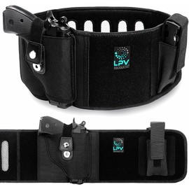 Premium Belly Band Holster, Quick Draw Dual Magnets – Fits 99% of Handguns incl SIG P365 Glock 19 Hellcat Pro M&P®9 M2.0 | Extra-Wide Comfort Band | Industry-Leading Closure + MAG Pouch