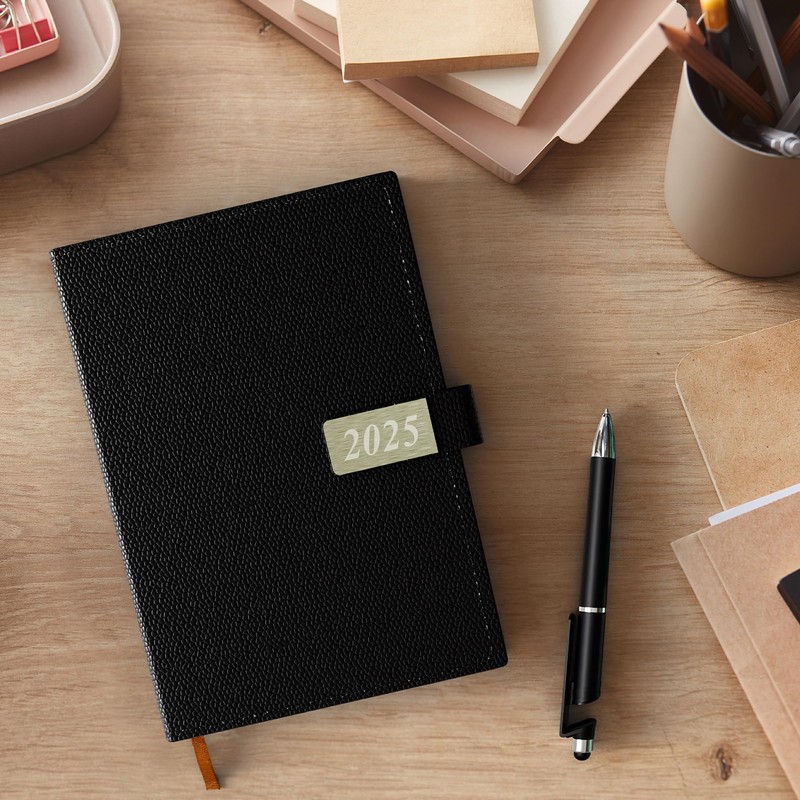 2025 12 Month Italian Diary with Cover (2025-06, A5)