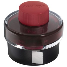 LAMY T52 Ink Sepia 50ml - Ink Bottle with Reservoir - Plastic Stand with Blotting Paper roll