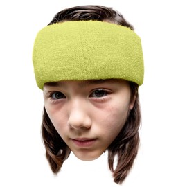 COUVER Diadema de 3 pulgadas de ancho para uso deportivo de spa, verde manzana (1 pieza)