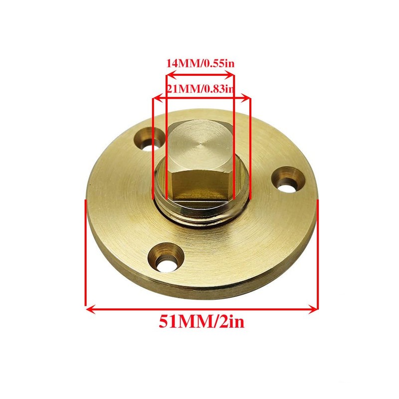 JT-HLM Brass Boat Drain Plug Kit, Drain Plug,Solid Brass Garboard