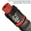 Armerah 810 Drip Tip eCig Mouthpiece Short/Wide Stabilised-Wood/Steel 3 Pack