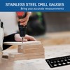 2 Pieces Drill Bit Size Gauge Drill Bit Guide Stainless