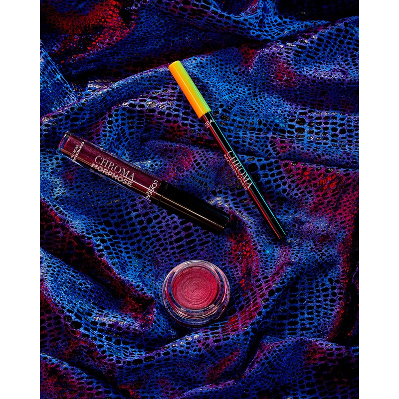 L'Oréal Chroma Morphose Glitter Pressed Lipstick - 04 Deep Venom