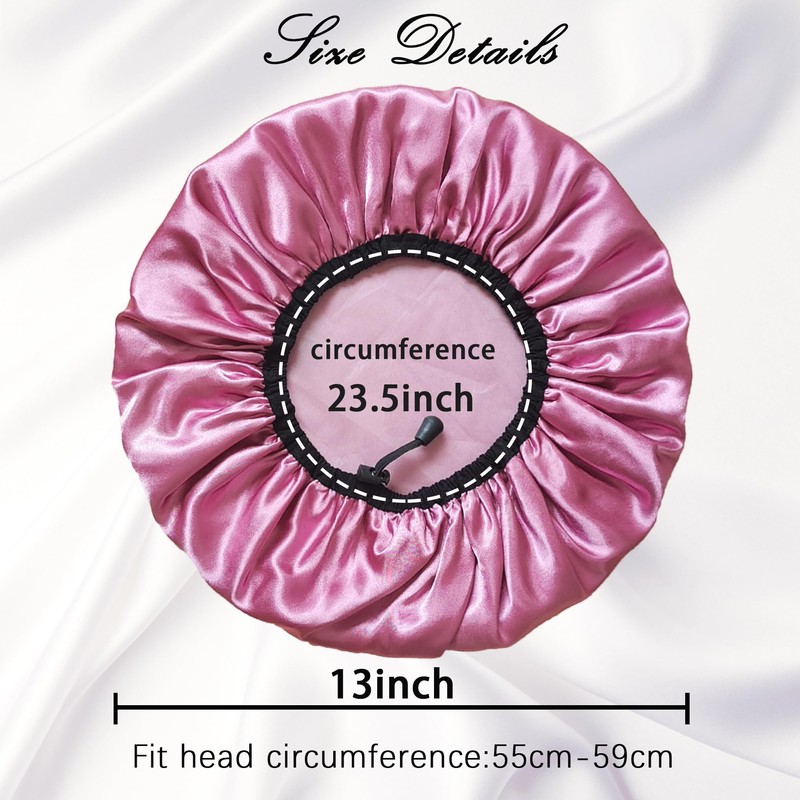 Shower Cap for Women, Large Shower Caps Reusable Waterproof with