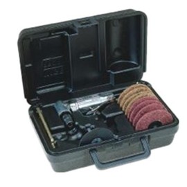 Ingersoll Rand 301B3MK Air Angle Die Grinder 3" Pad Kit, 21,000 RPM, 0.25 HP, 1/4" & 6mm Collets, Front Exhaust