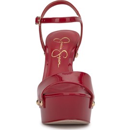 Jessica Simpson Women's Calenta Sandal-Platform, Red Muse, 9
