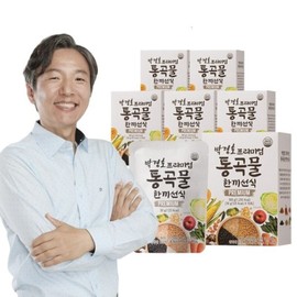Park Kyung-ho 박경호 프리미엄 통곡물 한끼선식 6박스 (30gx60포) Park Kyung-ho Premium Whole Grain Meal Replacement 6 Boxes (30g x 60 Pouches)