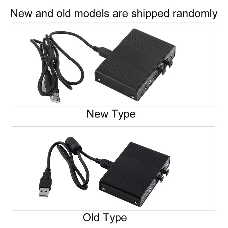 USB 5.1 Audio Sound Card 6 Channel Sound Card Built