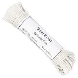 West Coast Paracord Solid Braid Cotton Sash Cord – Comes in 100 Foot Length (3/16 Inch)