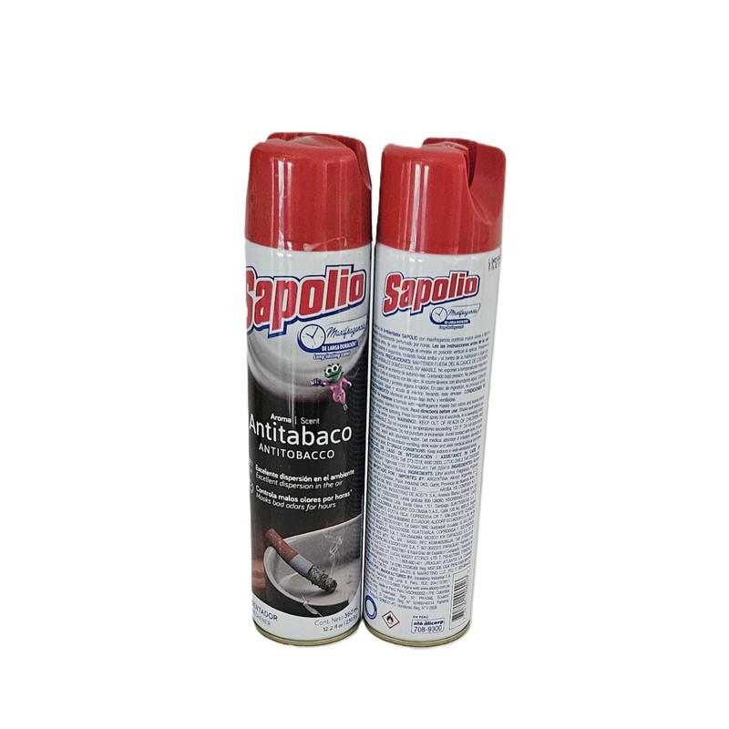SAPOLIO 6 in 1 Air Freshener Antitobacco Fragrance 12.2 fl
