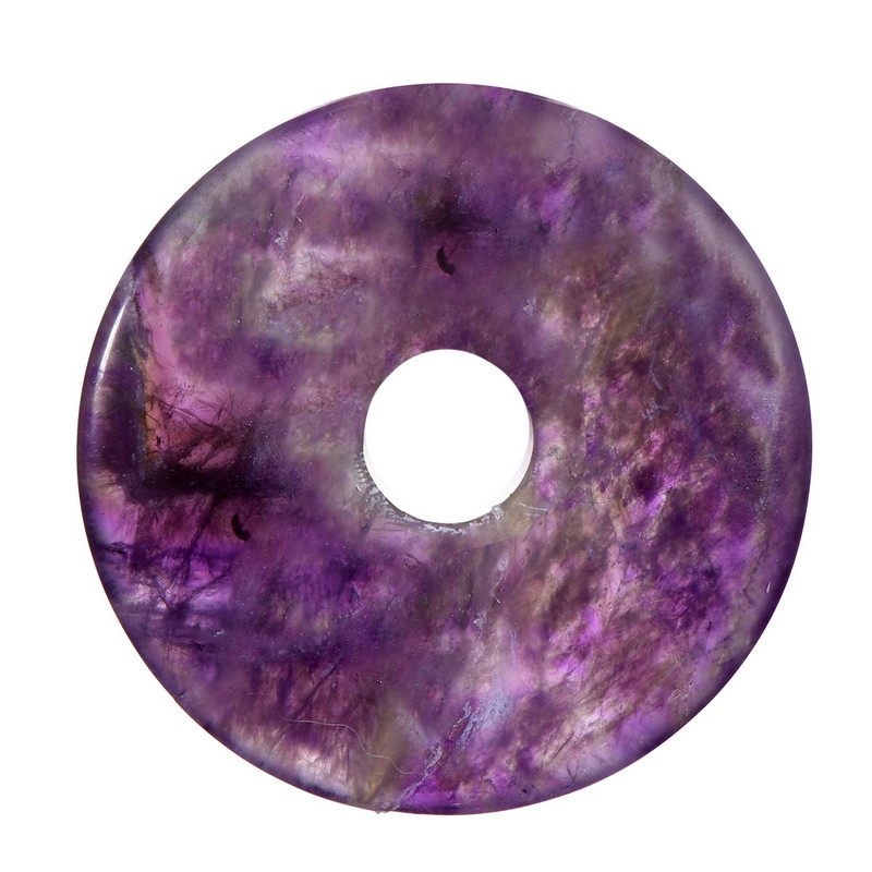 Morella Ladies' Necklace 80 cm with Doughnut Gemstone Pendant in