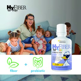 Medtrition HyFiber Liquid Fiber for Kids in Only One Tablespoon, Supports Regularity and Softer Stools, FOS Prebiotics for Gut Health, 6 Grams of Fiber, 32 Servings per Bottle (6 Bottles)