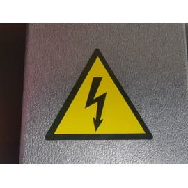 2x1.746 inch 100PCS High Voltage Warning Labels Caution Risk Shock Danger Electric Hazard Stickers