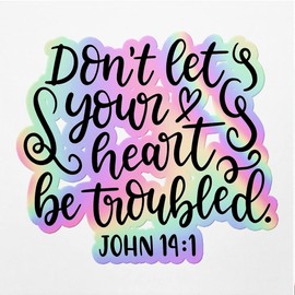 Holographic Decal Stickers of John 14-1 Premium Waterproof Vinyl Decal Stickers for Laptop Phone Accessory Helmet Car Window Mug Tuber Cup Door Wall Decoration ANDVER3c4044aHO