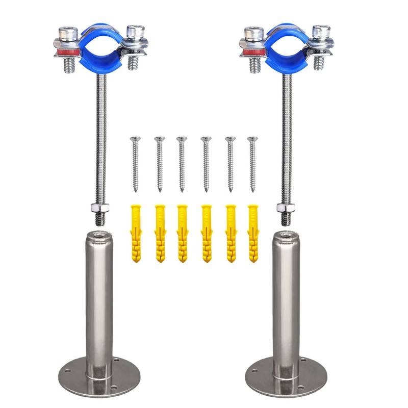 POTONZ Wall Mount Ceiling Mount Pipe Supports,Adjustable Pipe Clamps 、Hangers、Stainless