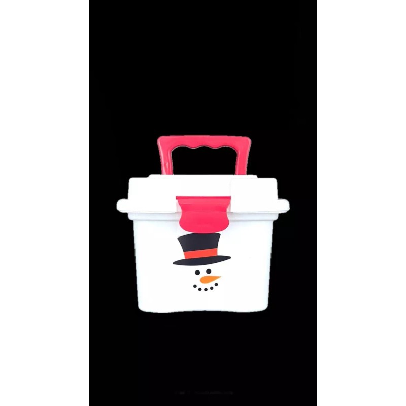 30 Cajita Loncheras De Plástico Navideña, Dulces, Aguinaldos