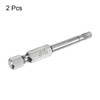 HARFINGTON 2pcs T20 Security Torx Bit 1/4" Hex Shank 2"