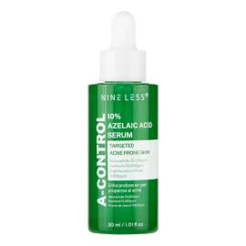 Nine Less Sérum A-Control 10 % Ácido Azelaico, Controla Brillo y Manchas