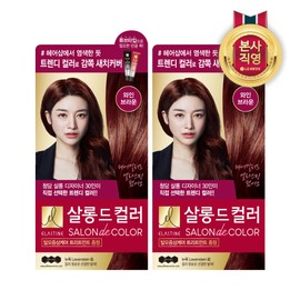 Elastane Salon de Color Wine Brown 100G x 2 / 엘라스틴 살롱드컬러 와인브라운 100G x 2개