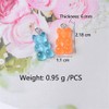 Juland Pack of 45 Resin Rubber Bear Pendants, Colourful Bears,