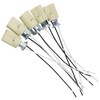 G9 Base Socket FMHXG 5PCS G9 Ceramic Lamp Base Holder