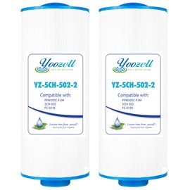 5CH-502 Spa Filter Cartridge Replaces for PPM50SC-F2M, Filbur FC-0195, Marquis Spa 20041, 20091, 370-0237, C-5303, Darlly 50501, 2" Male Thread/MPT Hot Tub Filter, 50 sq.ft Cal Spas, 4 Pack