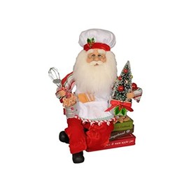 Karen Didion Originals Baking Traditions Santa Figurine, 13 Inches