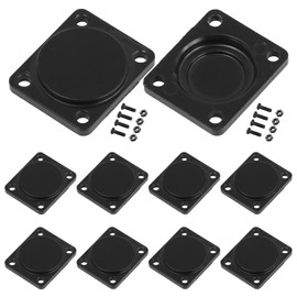 PENGLIN Panel Mount Blind Cover Plate, D Series 4 Holes Metal Rack Mounting Plate for Chassis Connectors, XLR Connectors, Pack of 10