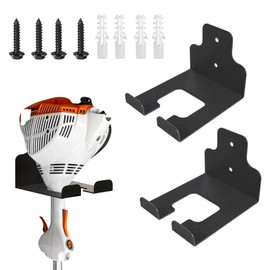 Vilapow Weed Eater Rack Garage Wall Organizer, Weedeater Hanger Wall Mount For String Trimmer Hanger, Garden Tool Organizer Garage Weed Wacker Hanger - 2 Pack