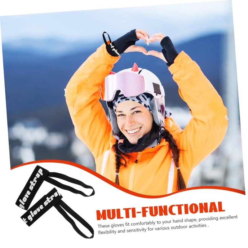 BESPORTBLE 10pcs Glove Leash for Outdoor Use Elastic Mittens Strap