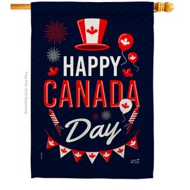Angeleno Heritage Canada Day House Flag Canadian Territories Region Country Particular Area Decoration Banner Small Garden Yard Gift Double-Sided, Made in USA
