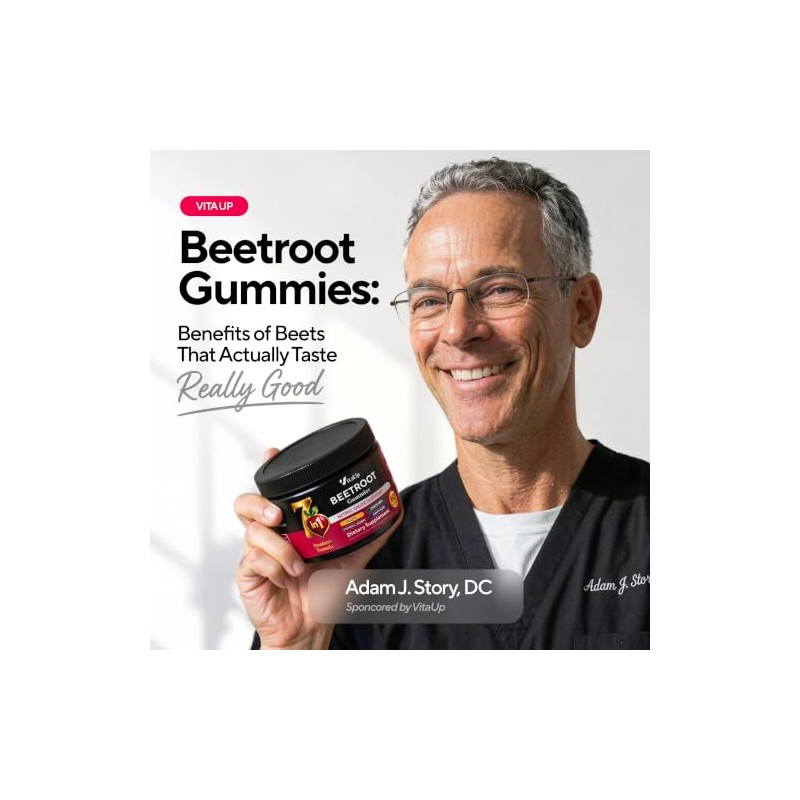 VitaUp Beet Root Gummies with CoQ10 and Grape Seed Extract