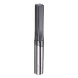 sourcing map Carbide Chucking Reamer 0.37"(9.4mm) Dia Straight Flute Straight Shank Machine Reamer Tool for Metal and Lathes CNC Machining Centers, Black